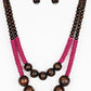 Cancun Cast Away - Pink Necklace