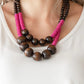 Cancun Cast Away - Pink Necklace