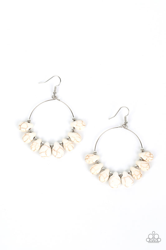 Canyon Quarry - White Earring