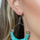 Capriciously Crimped - Blue Earring