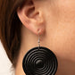 Caribbean Cymbal - Black Earring
