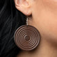 Caribbean Cymbal - Brown Earring