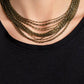 Cascading Chains - Brass Necklace