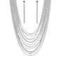 Cascading Chains Silver Necklace