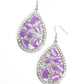Cats Eye Class - Purple Earring