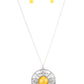 Celestial Compass Yellow Necklace