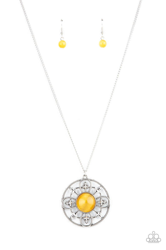 Celestial Compass Yellow Necklace