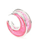 Charismatically Curvy - Pink Earring