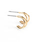 Charming Crescents - Gold Earring