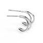 Charming Crescents - Silver Earring