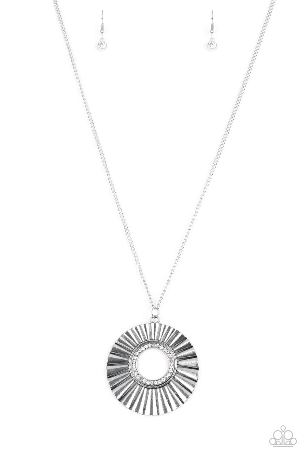 Chicly Centered - White Necklace