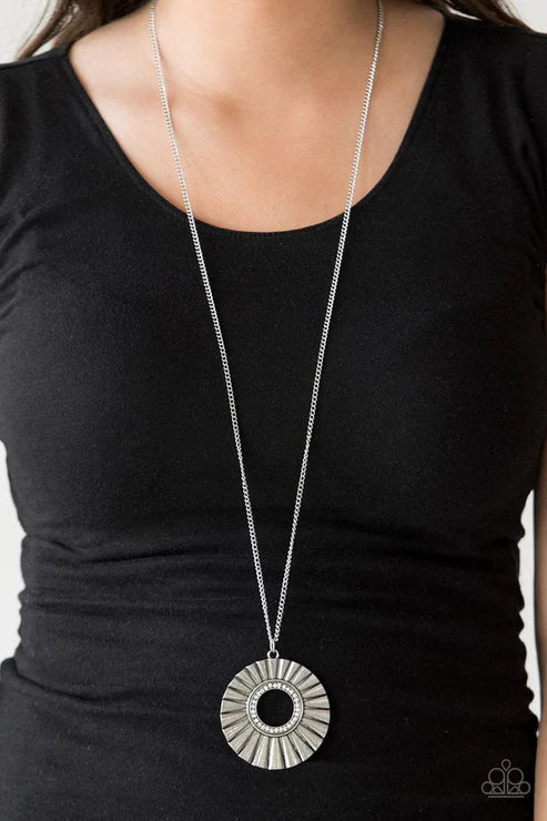 Chicly Centered - White Necklace