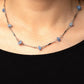 Chiseled Construction - Blue Necklace