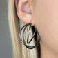 City Contour Gun Metal Earring