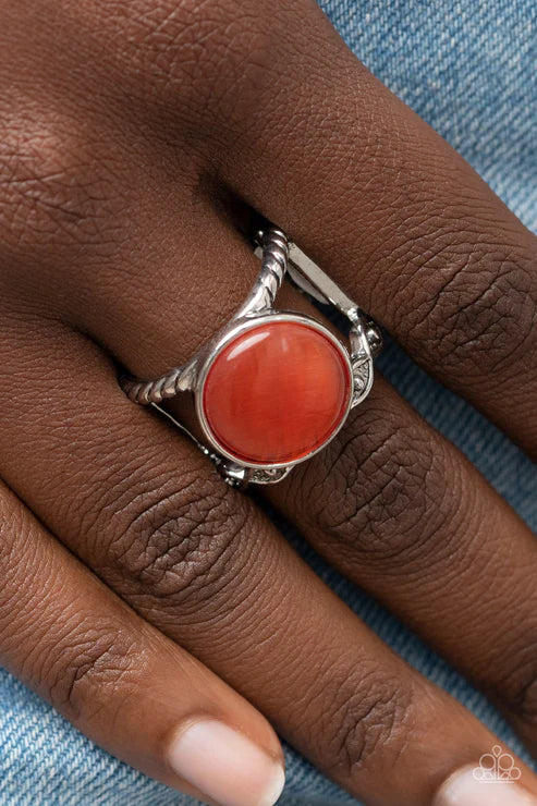 Clairvoyantly Cats Eye - Orange Ring