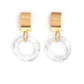 Clear Out! - Gold Clip On Earring