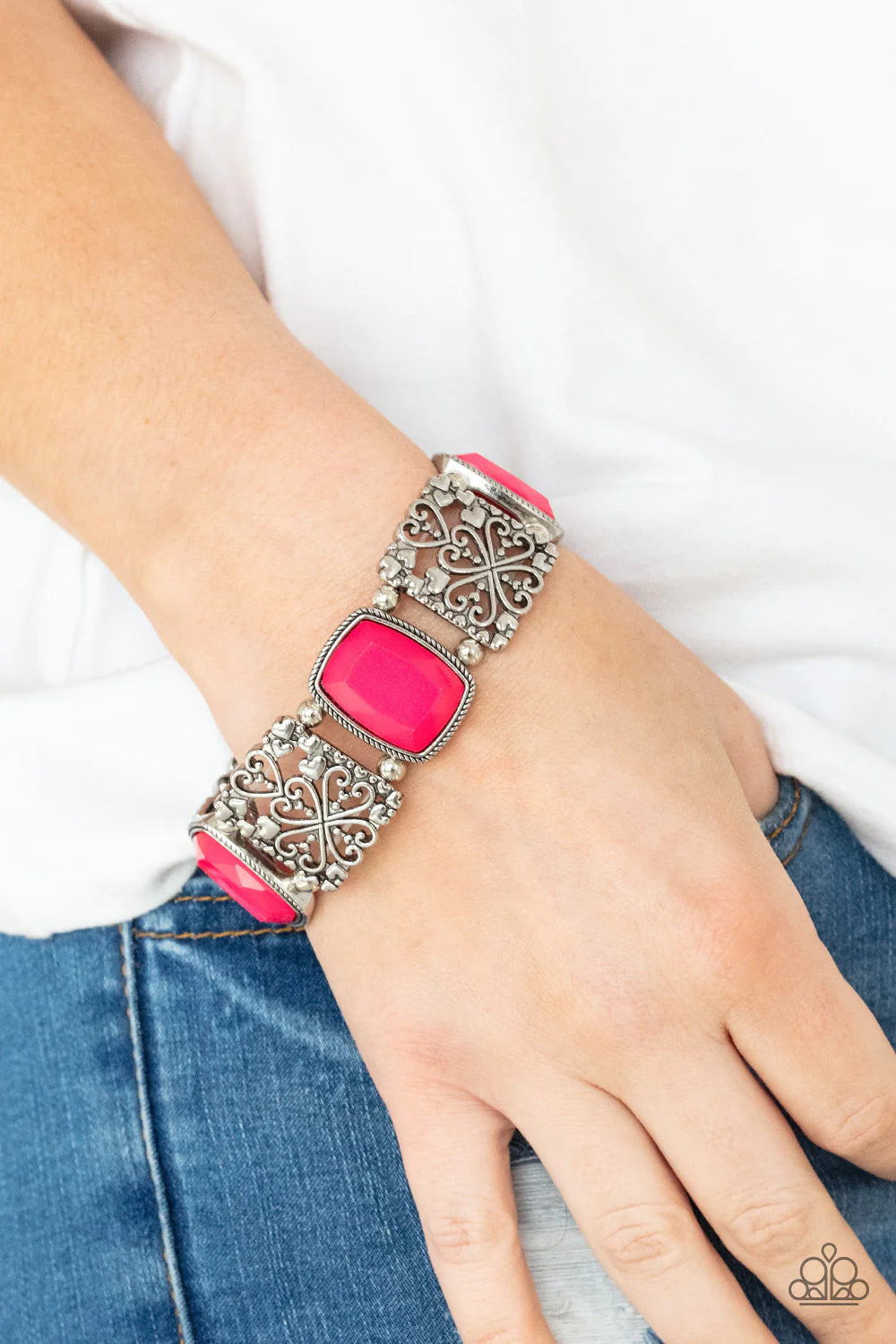 Colorful Coronation - Pink Bracelet
