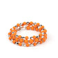 Colorfully Coiled - Orange Bracelet