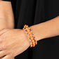 Colorfully Coiled - Orange Bracelet