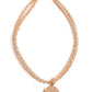 Compacted Cosmos - Brown Necklace