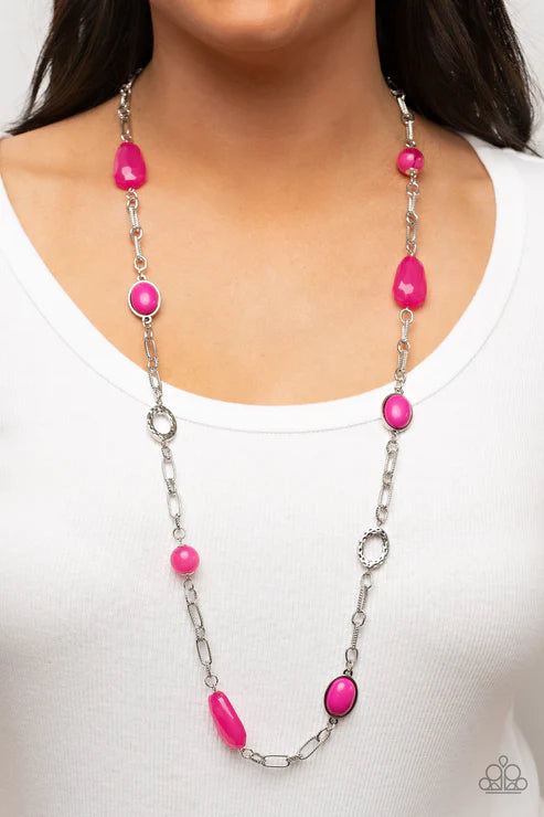 Confidently Colorful - Pink Bracelet