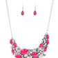 Contemporary Calamity - Pink Necklace