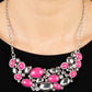 Contemporary Calamity - Pink Necklace