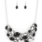 Contemporary Calamity Black Necklace