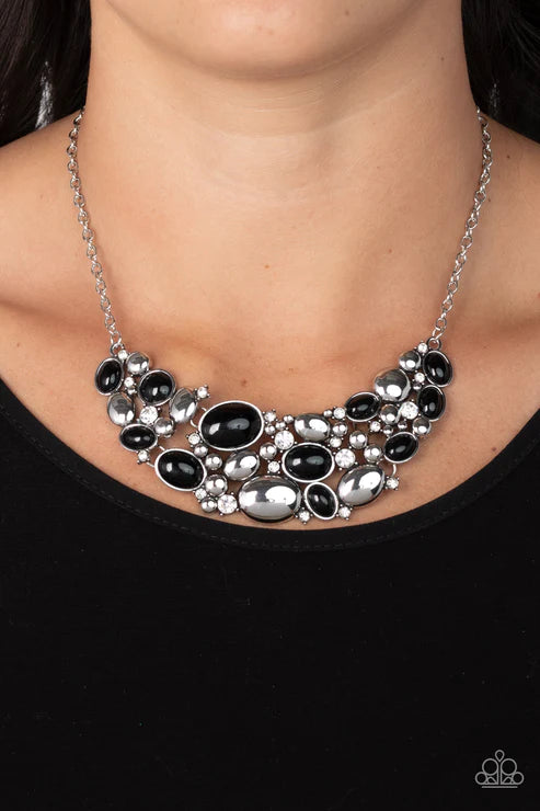 Contemporary Calamity Black Necklace