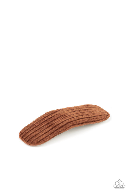 Corduroy Couture - Brown Hair Clip