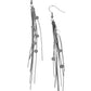 Cosmic Cascade Gun Metal Earring