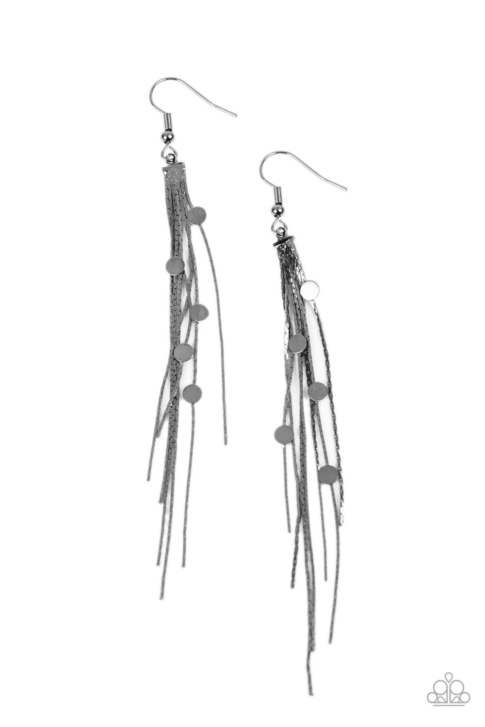 Cosmic Cascade Gun Metal Earring