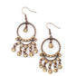 Cosmic Chandeliers - Copper Earrings