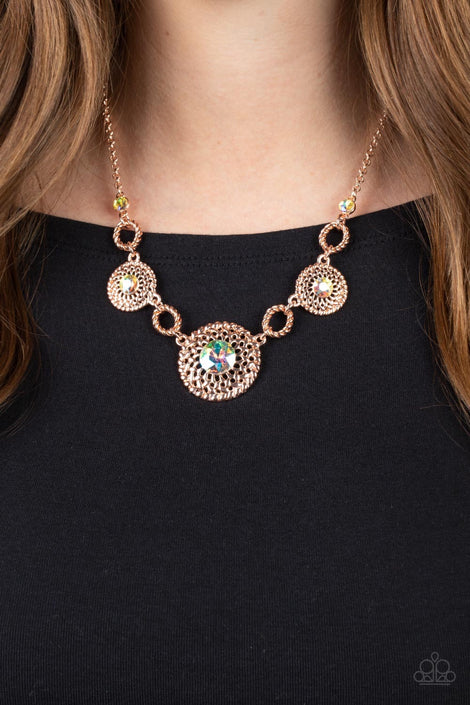 Cosmic Cosmos - Multi Necklace Rose Gold