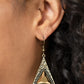 Cosmic Destination - Brass Earring