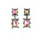 Cosmic Queen Multi Earring Gun Metal