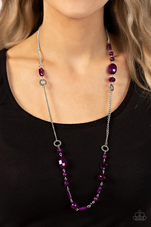 Craveable Color Purple Necklace