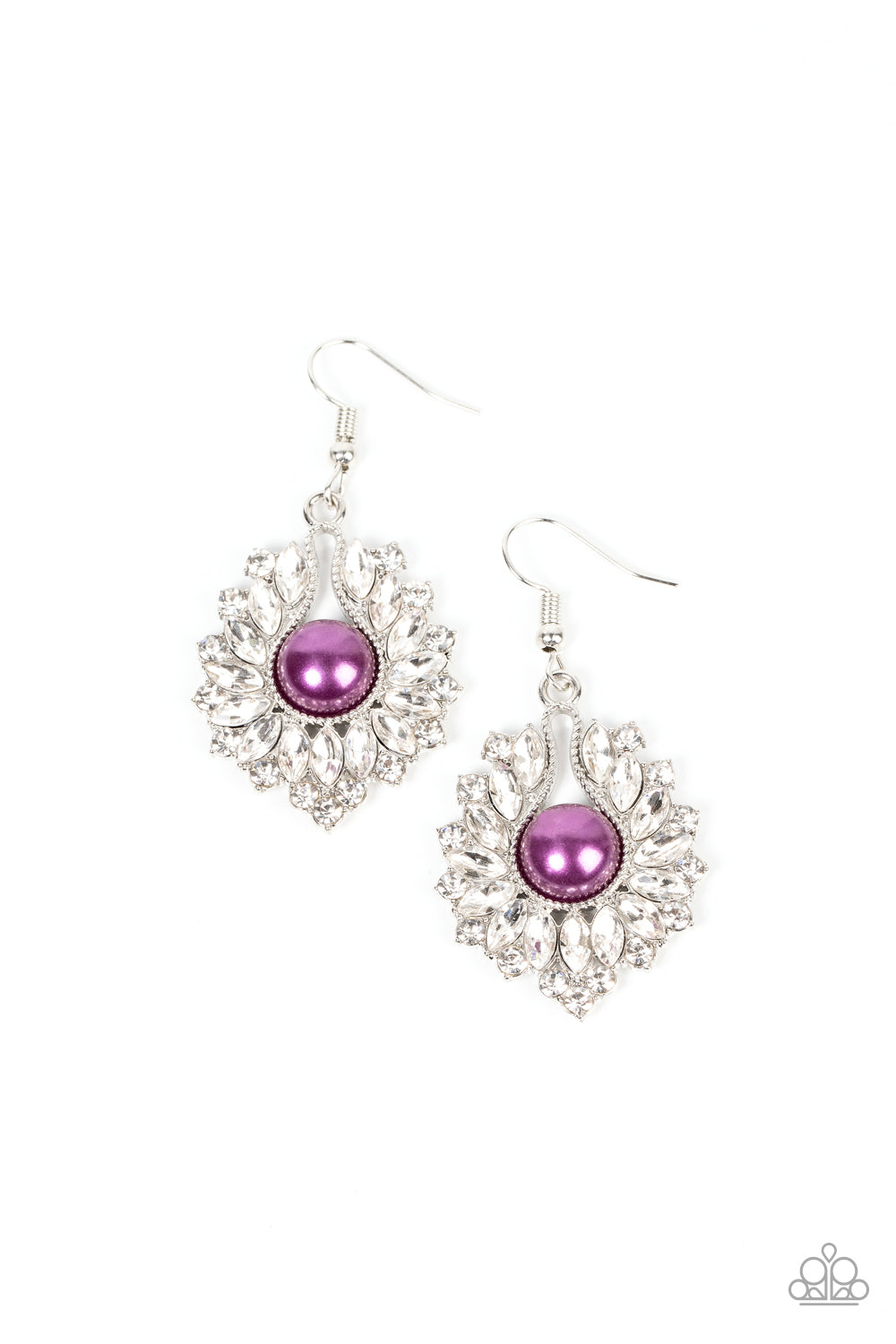 Crowns Required - Purple Earring
