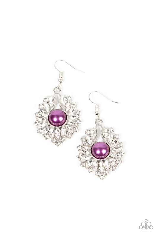 Crowns Required - Purple Earring