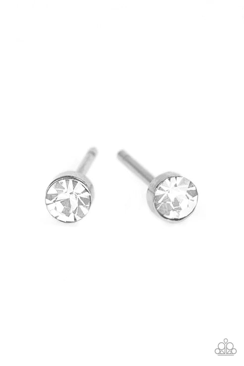 Dainty Decor - White Earring
