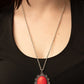 Daisy Dotted Deserts Red Necklace