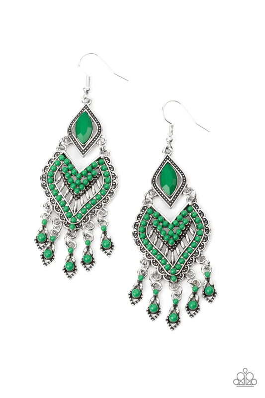 Dearly Debonair - Green Earring