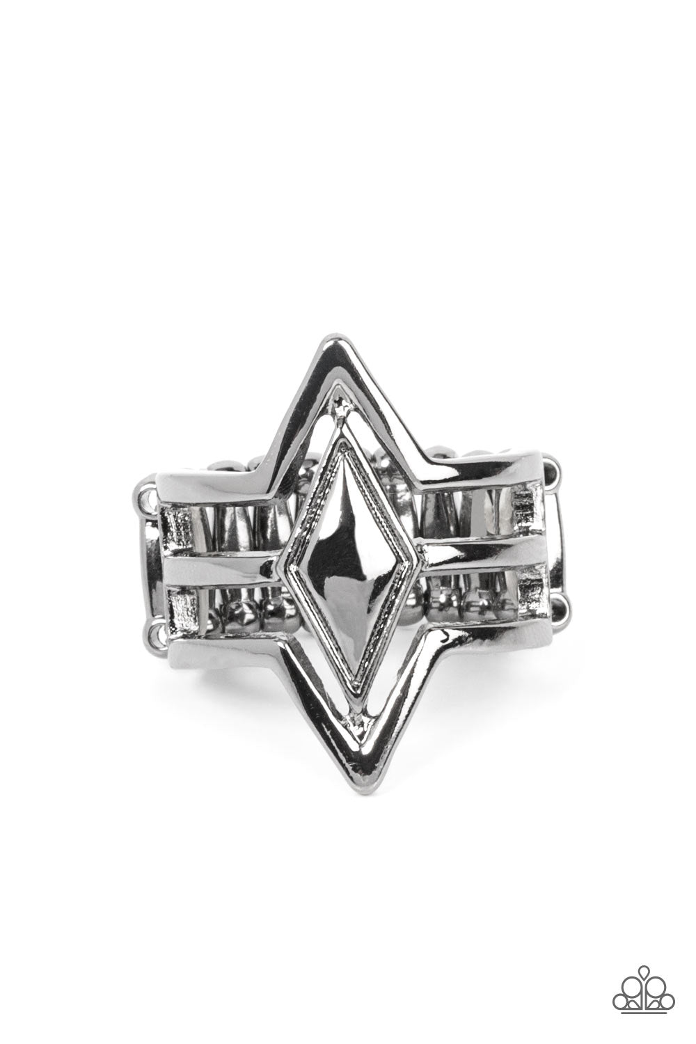 Deceivingly Diamond - Gun Metal Ring