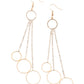 Demurely Dazzling - Gold Earring