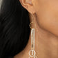 Demurely Dazzling - Gold Earring