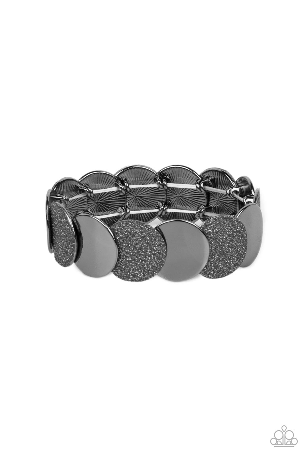 Demurely Disco - Black Gun Metal Bracelet