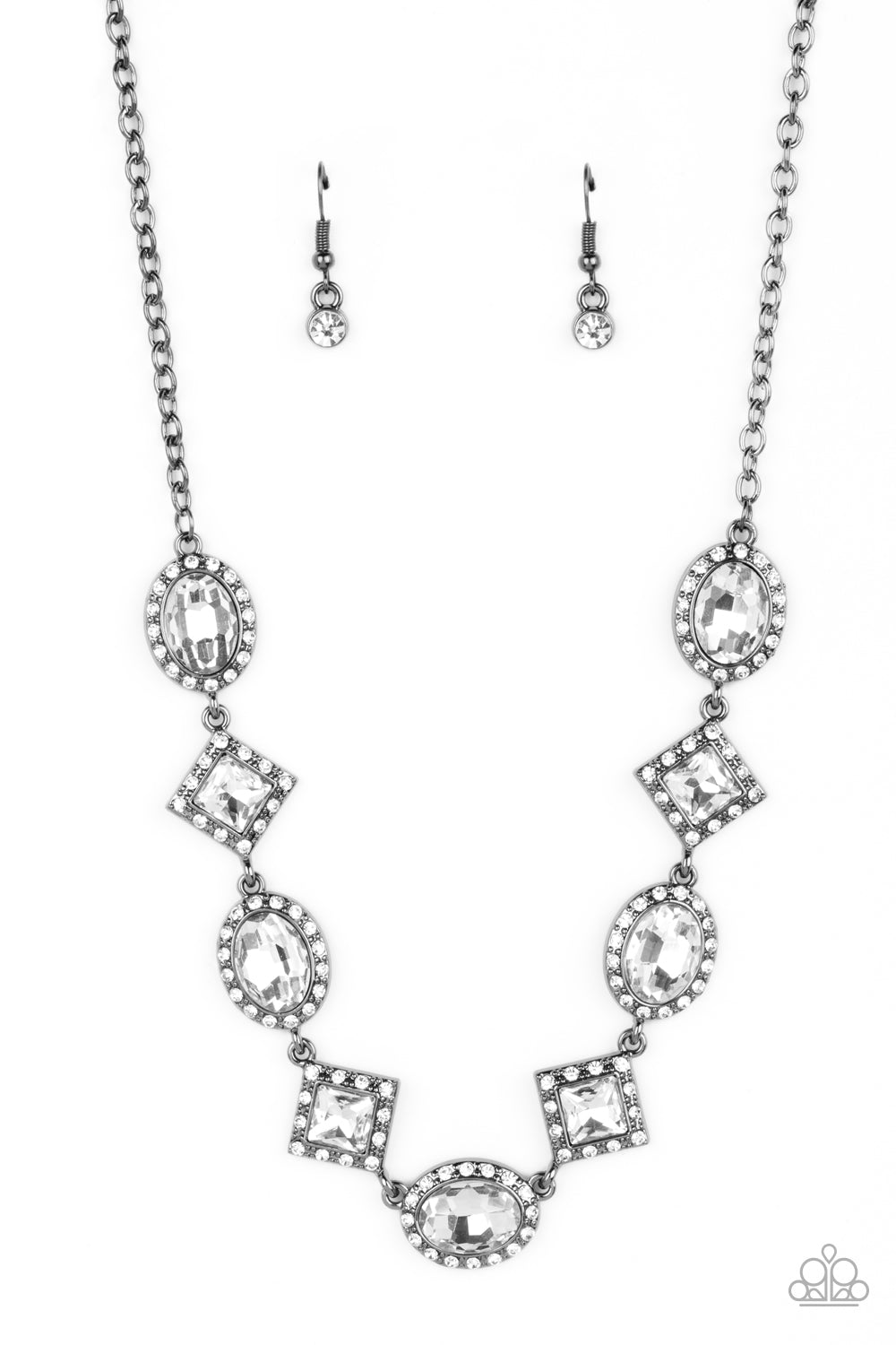 Diamond of the Season - Black Gun Metal Necklace