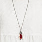 Dibs on the Dazzle - Red Necklace