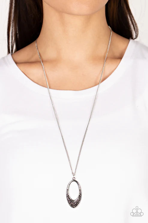 Dip Into Dazzle - Purple Necklace