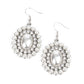 Dolled Up Dazzle - White Earring